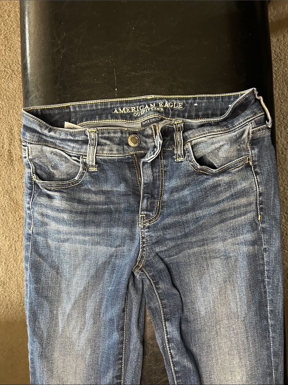 American Eagle Outfitters Women's Light Blue Skinny Jeans
